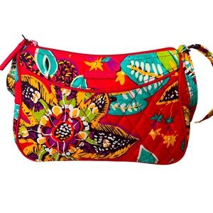 Vera Bradley NWOT Small Crossbody Purse Red Floral